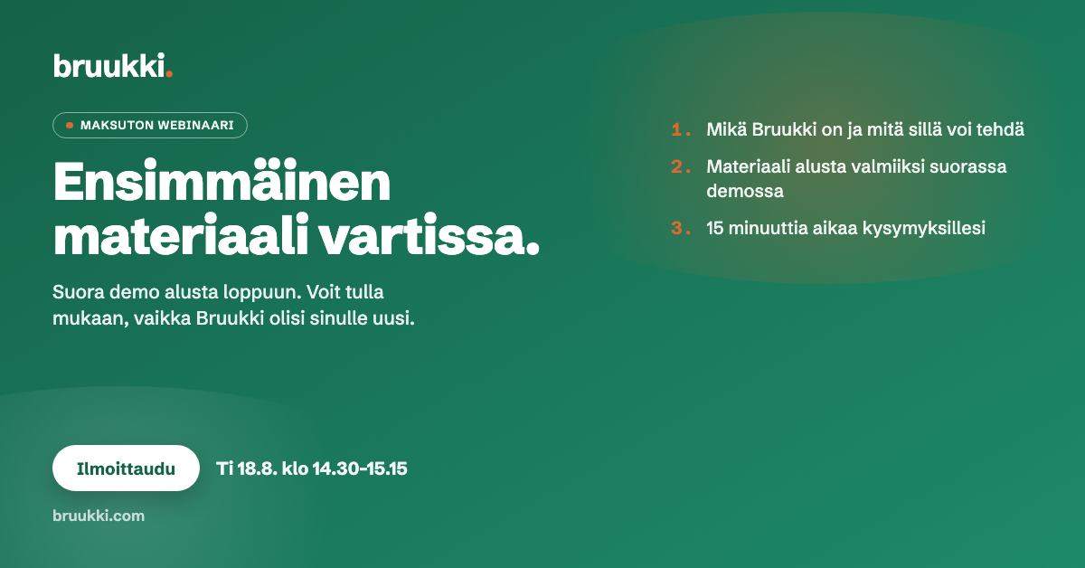 Webinaaritallenne: Aloita lukuvuosi Bruukilla